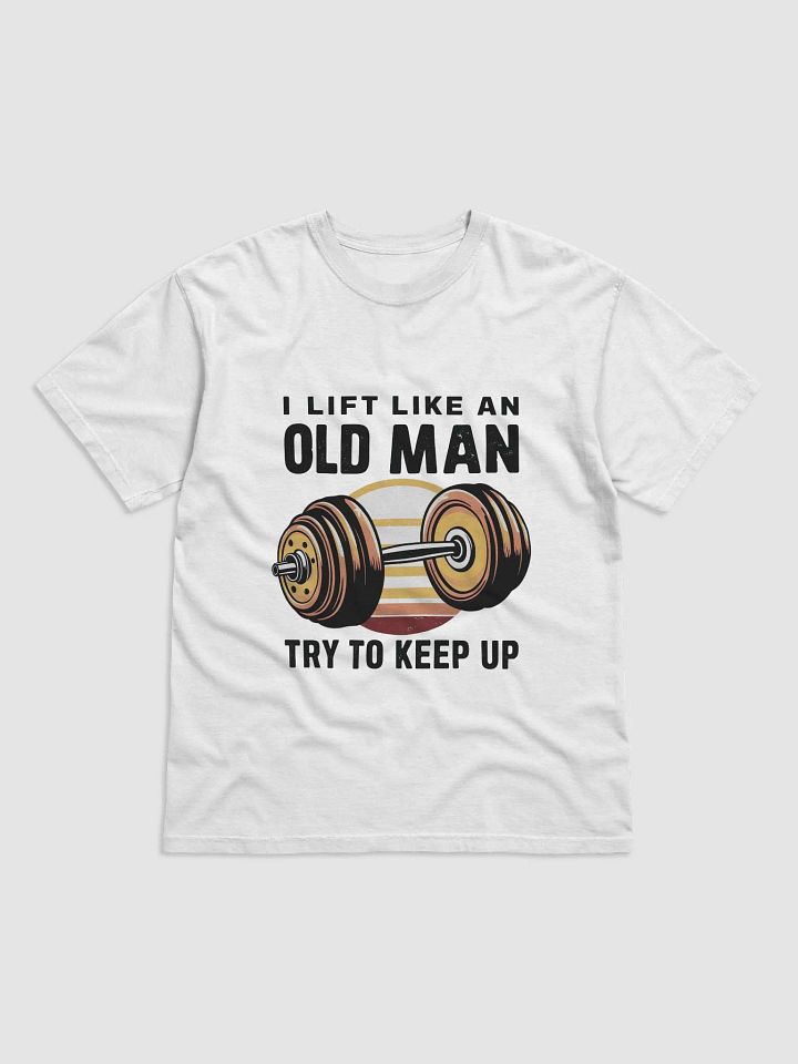 Old Man Lifting Barbell T-Shirt product image (1)