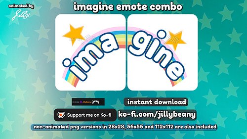 I've always wanted to experiment on an animated double emote combo, so I came up with this idea. When used in a live streamer...