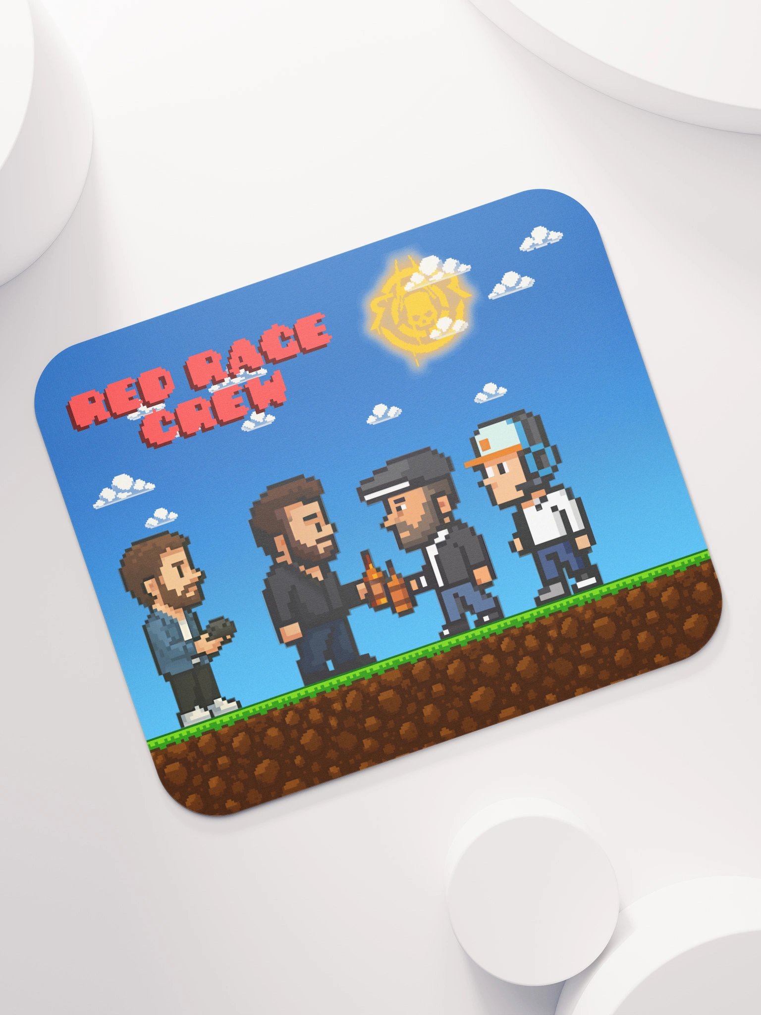 Red Rage Crew – Pixel Mauspad (Level 1) product image (7)