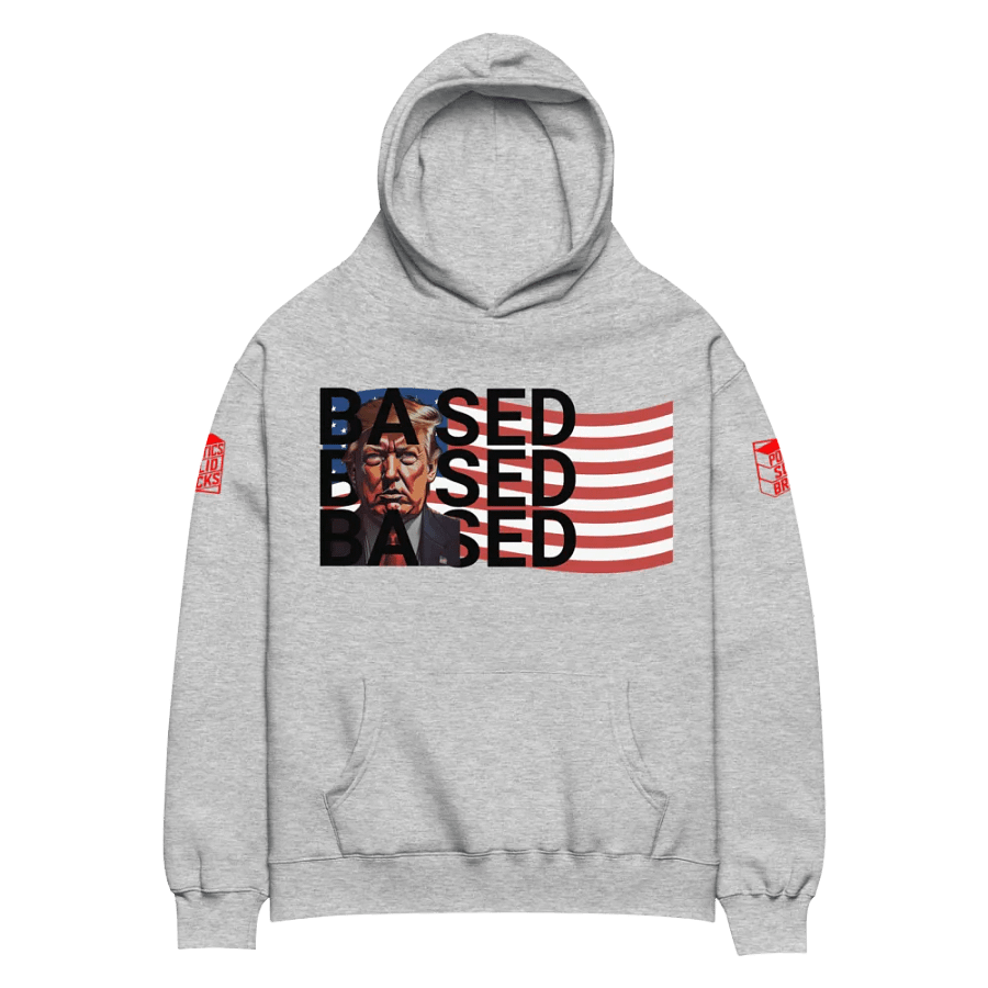 BASED American Flag Mugshot + Bold Letters ~Sweater 1~ product image (3)