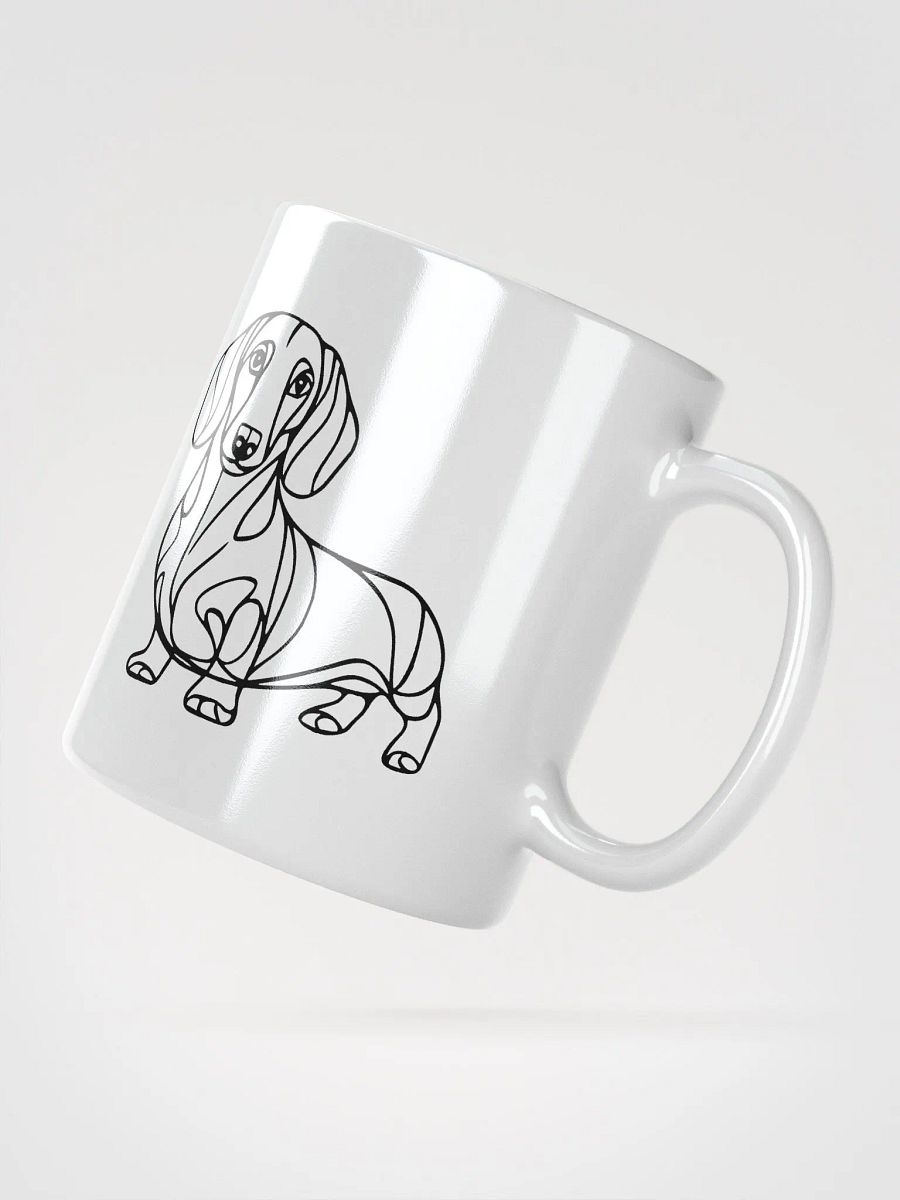 Minimalist Dachshund Line Art Mug for Dog Lovers product image (2)