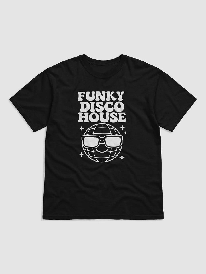 (WHITE PRINT) FUNKY DISCO HOUSE TEE - FRONT PRINT ONLY product image (2)