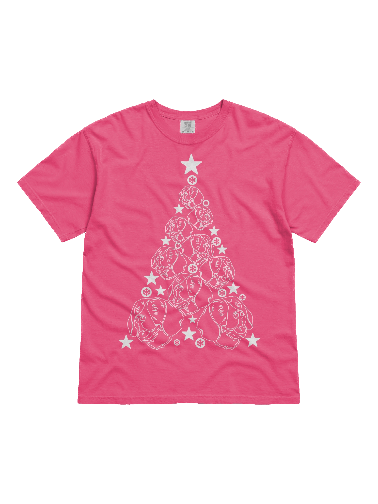 Beagle(2) Christmas Tree T-Shirt product image (2)