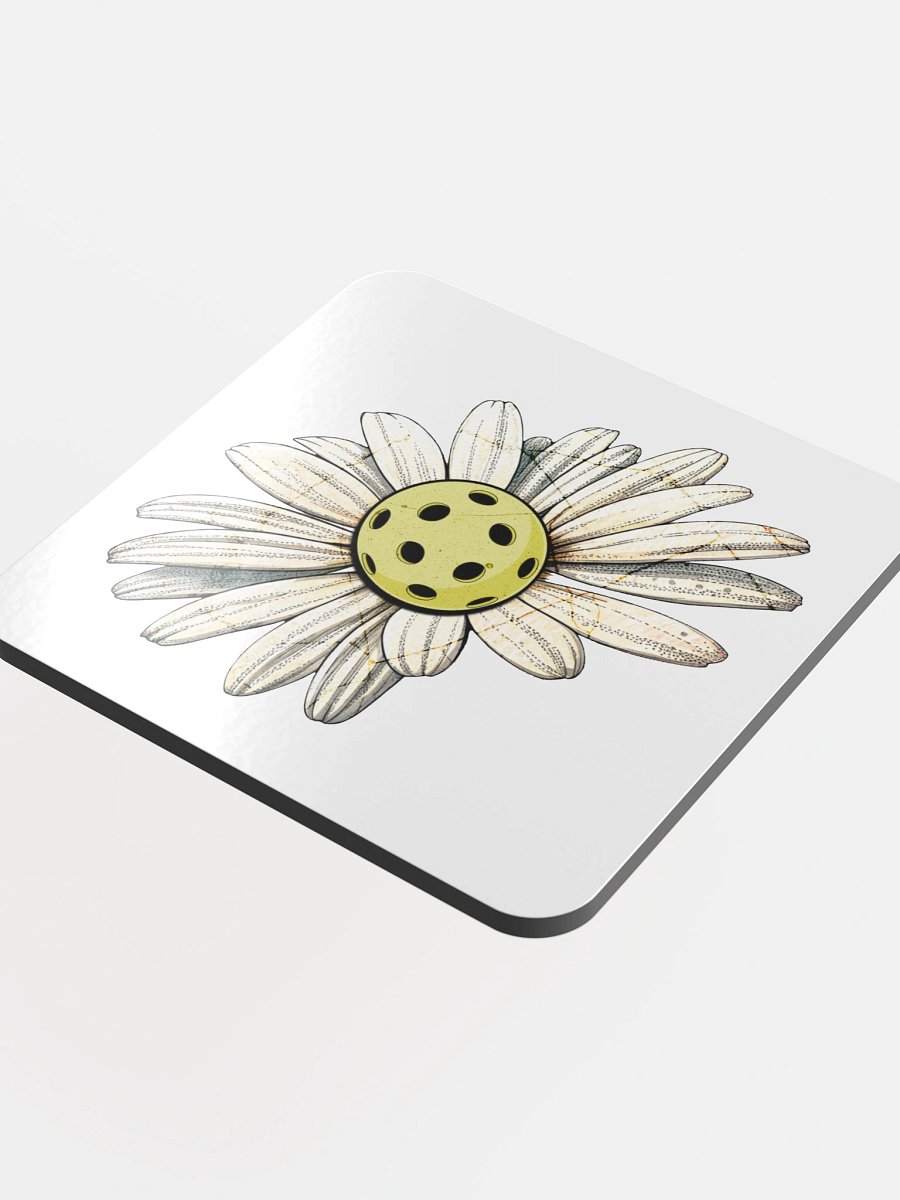 Flower Daisy Pickleball Dreams Glossed Coaster product image (1)