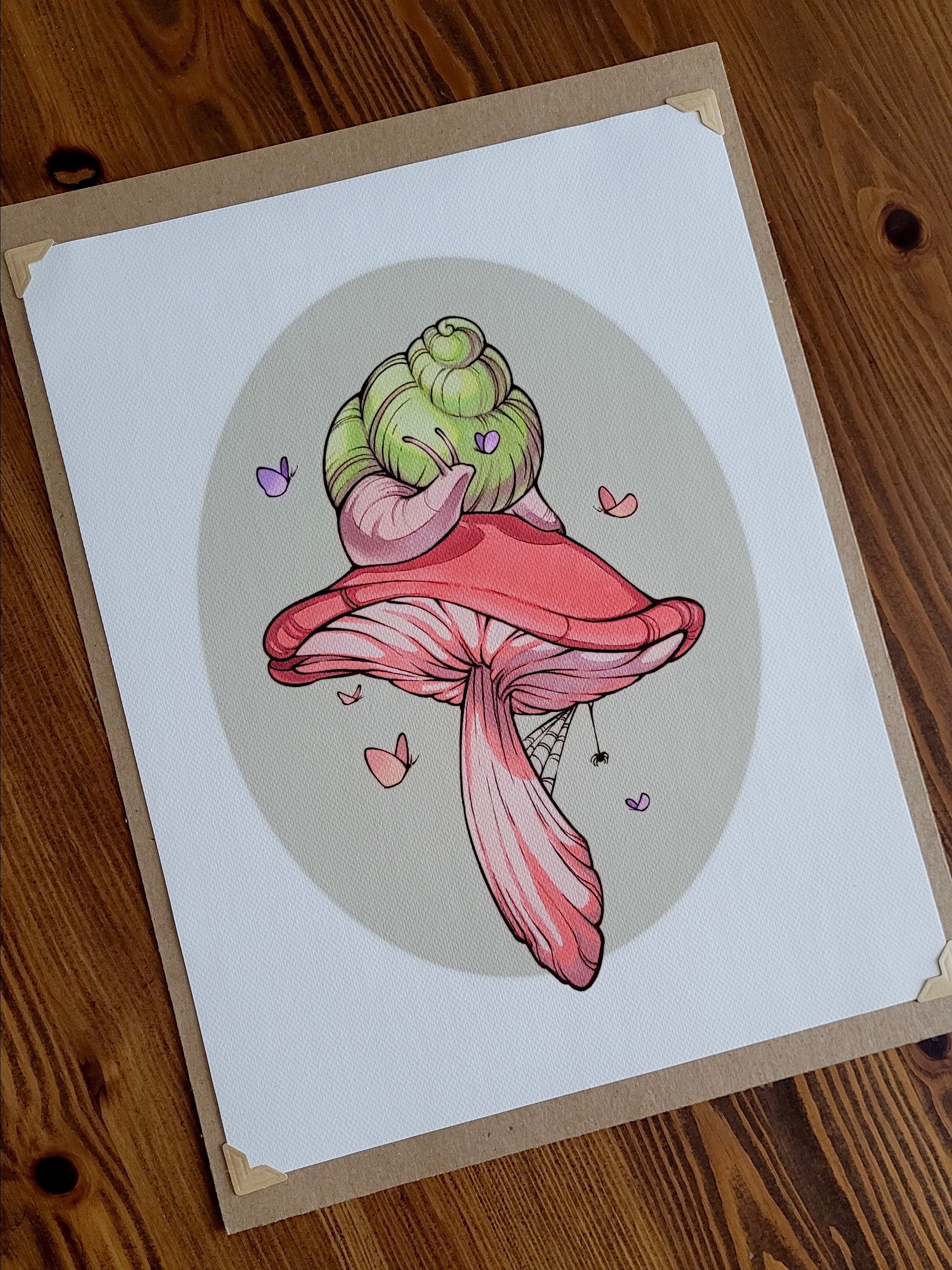 Mushroom Snail Canvas Print product image (1)