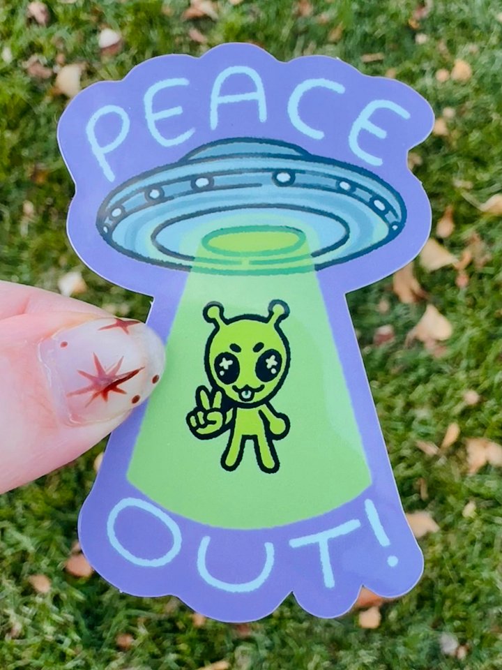 July 25' PEACE OUT Sticker product image (1)