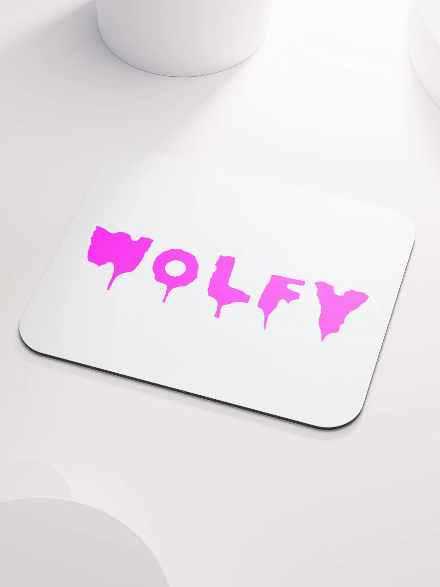Drippy Pink Wolfy Mouse Pad product image (3)