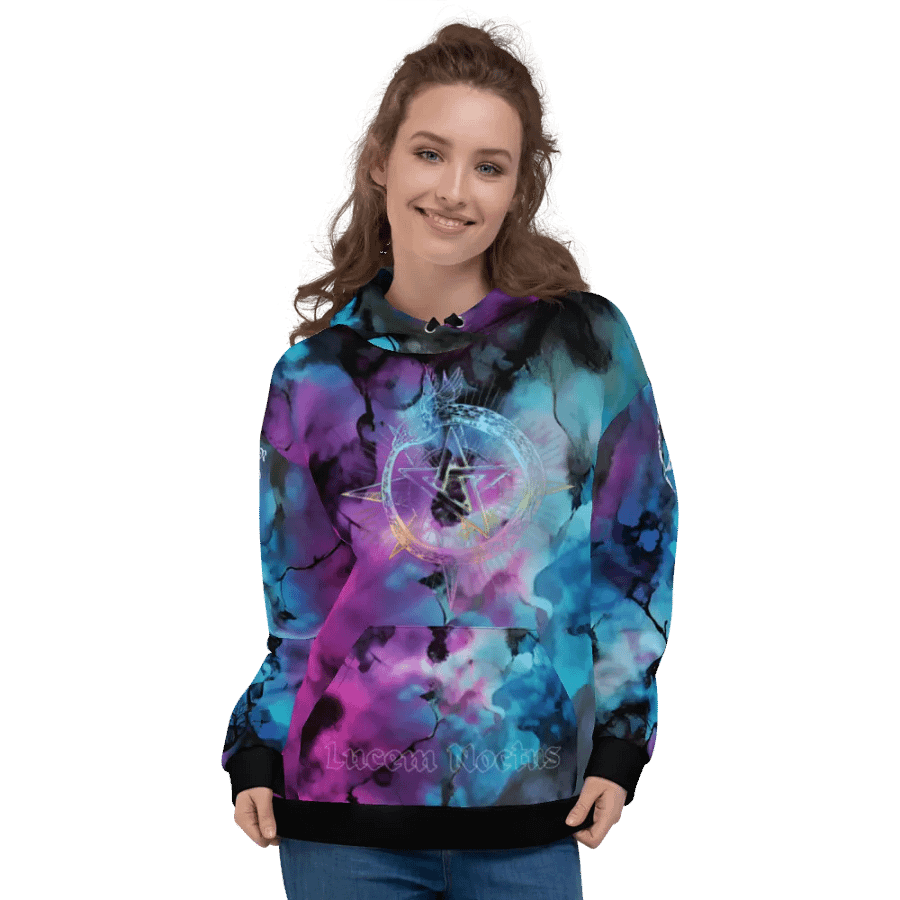 TIEDYE4GOTHIC STAR HOODIE product image (3)