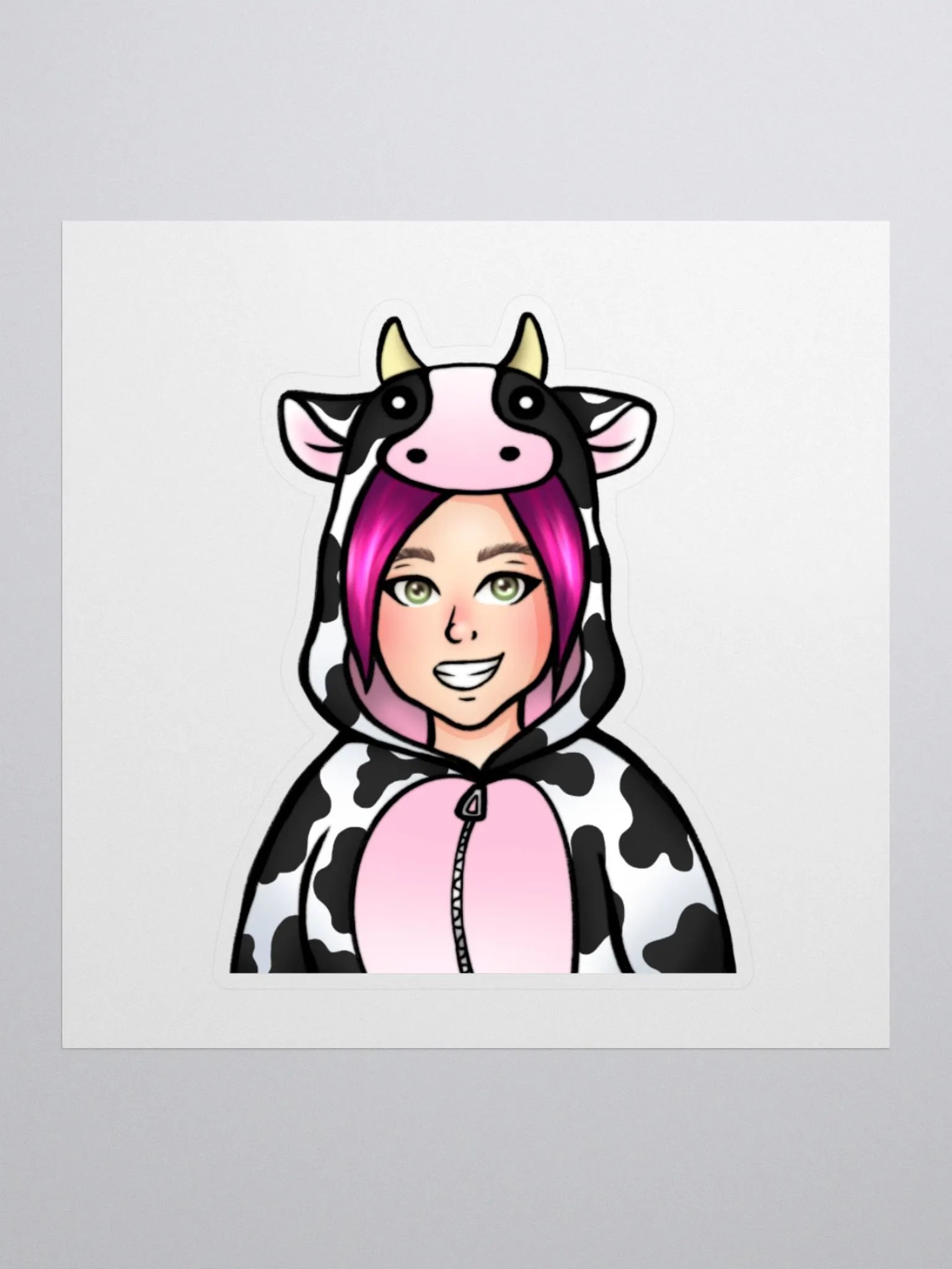 Plain Fuchsia Sticker product image (3)