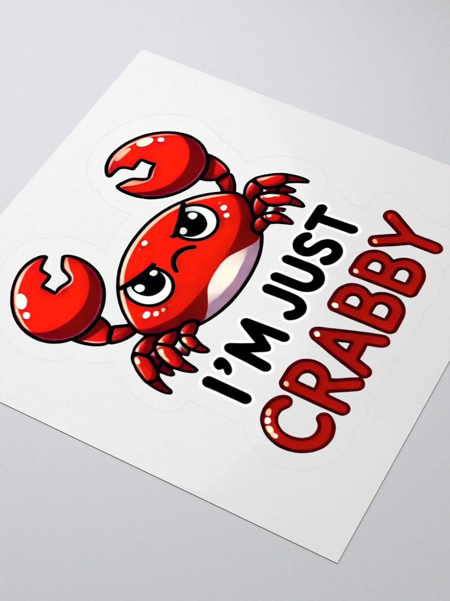 I’m Just Crabby Sticker product image (7)