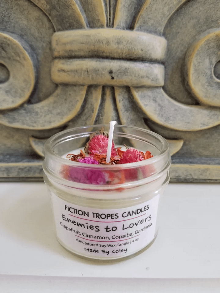 Mini Enemies to Lovers Candle (Fiction Tropes Candles) product image (1)