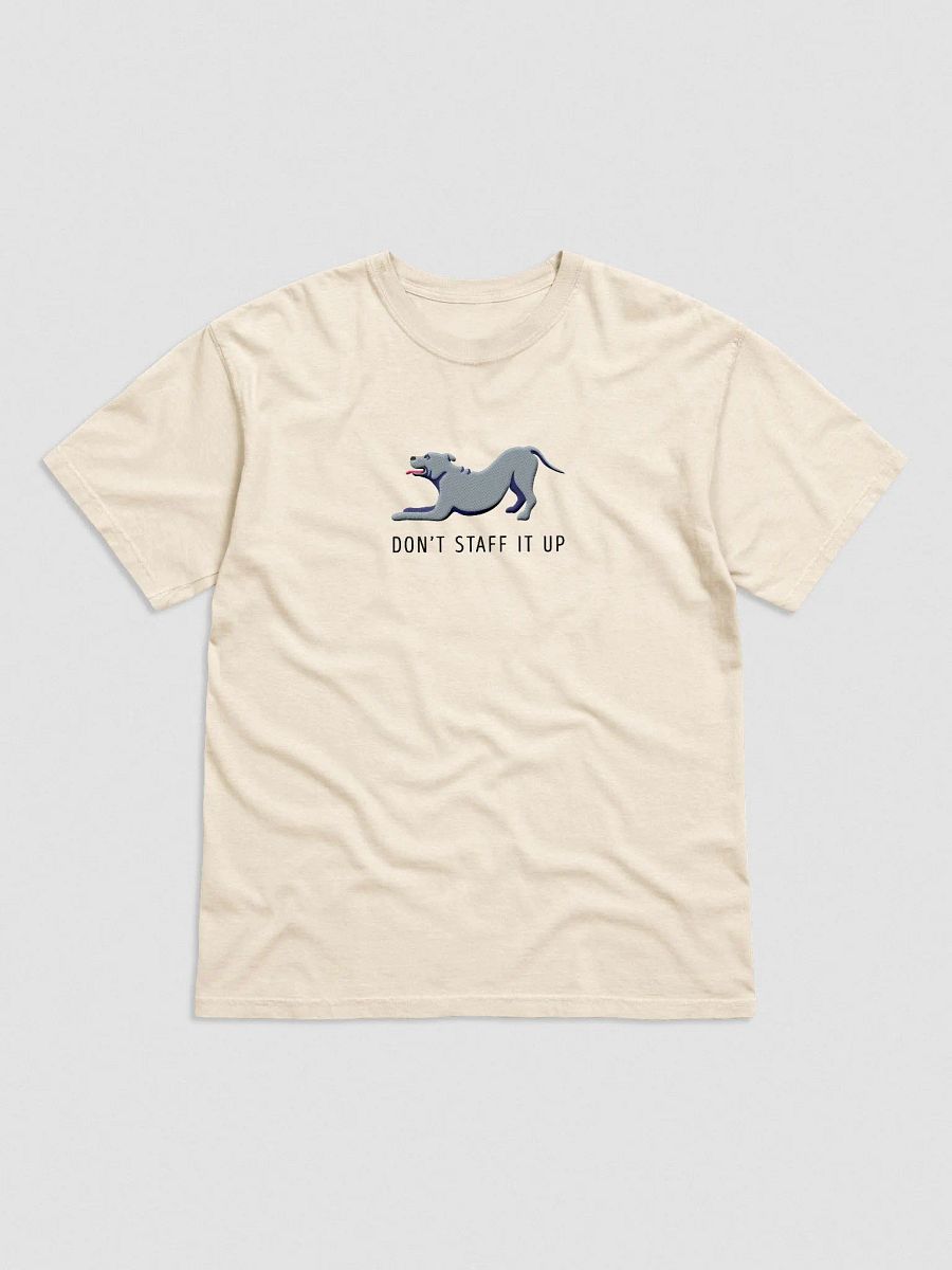 Don't Staff It Up T-Shirt(Embroidered) of a Staffordshire Terrier(Blue) product image (4)