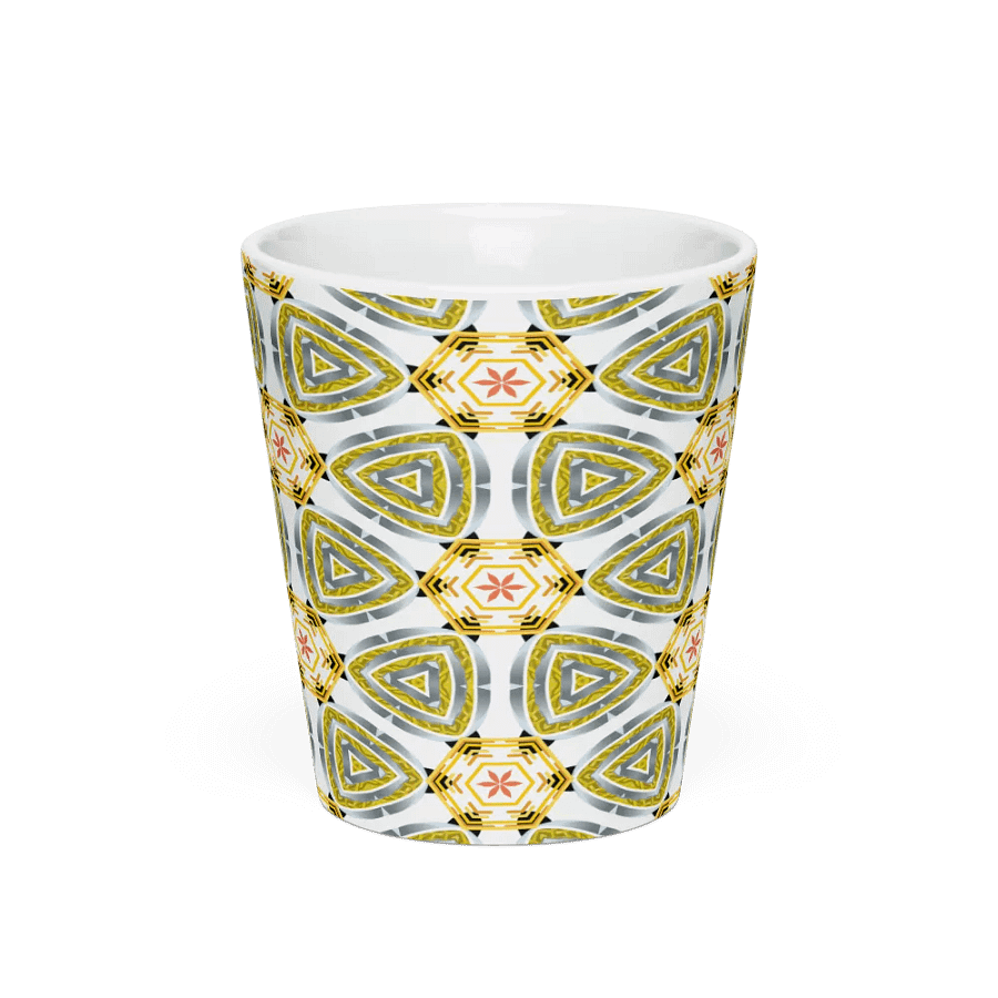 Kaleidoscopic Harmony Latte Mug product image (4)