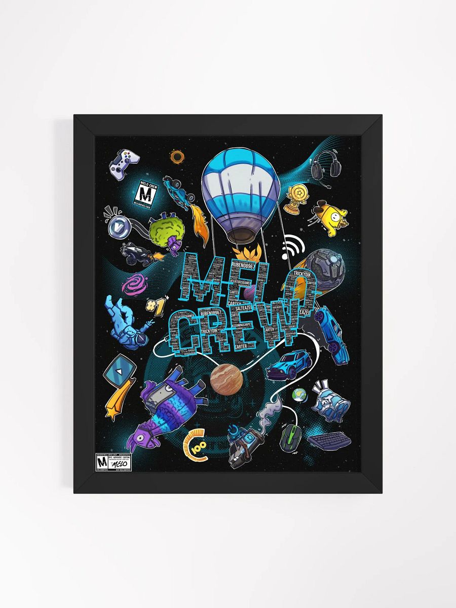 #MELOtober 2024 Personalized MELO CREW Chaos - Framed Poster | #MadeByMELO product image (3)