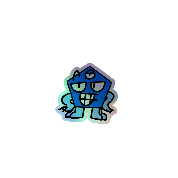 Pentagonal Smirk Sticker product image (1)