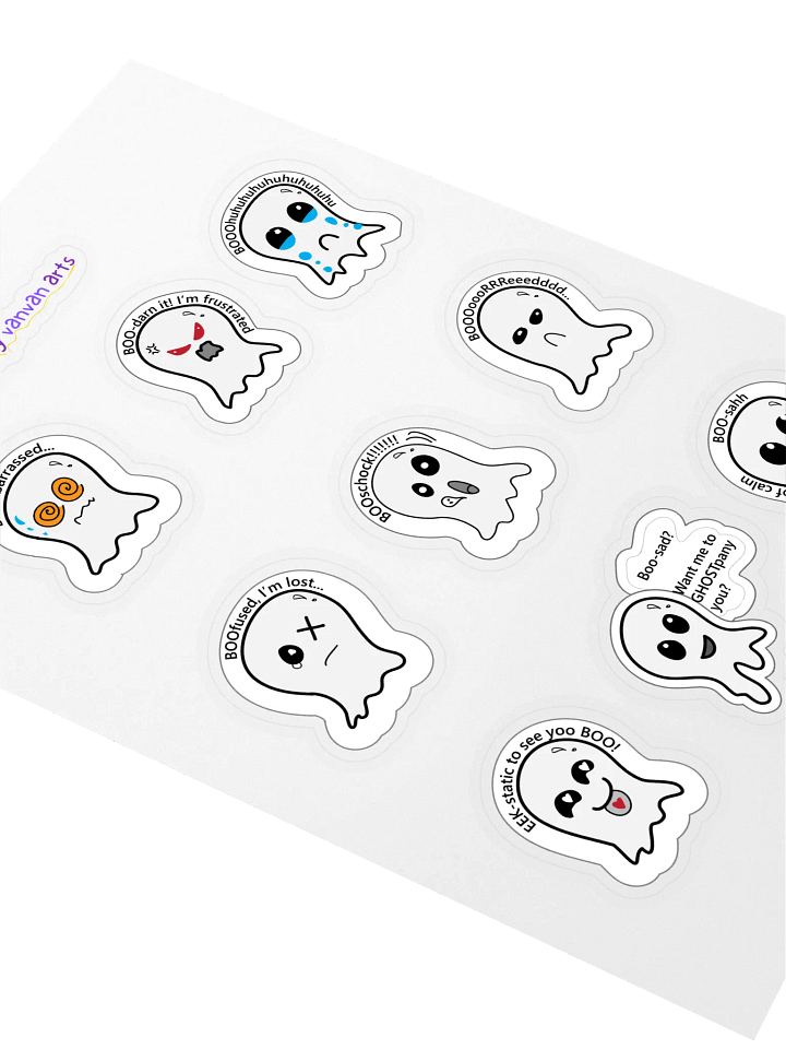 Boo-tiful Ghostly Expressions Sticker Sheet product image (2)