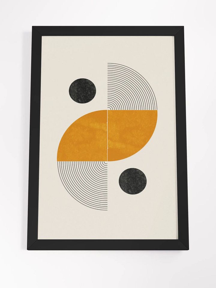 Geometric Harmony Framed Poster | Modern Abstract Art for a Sophisticated Space product image (2)