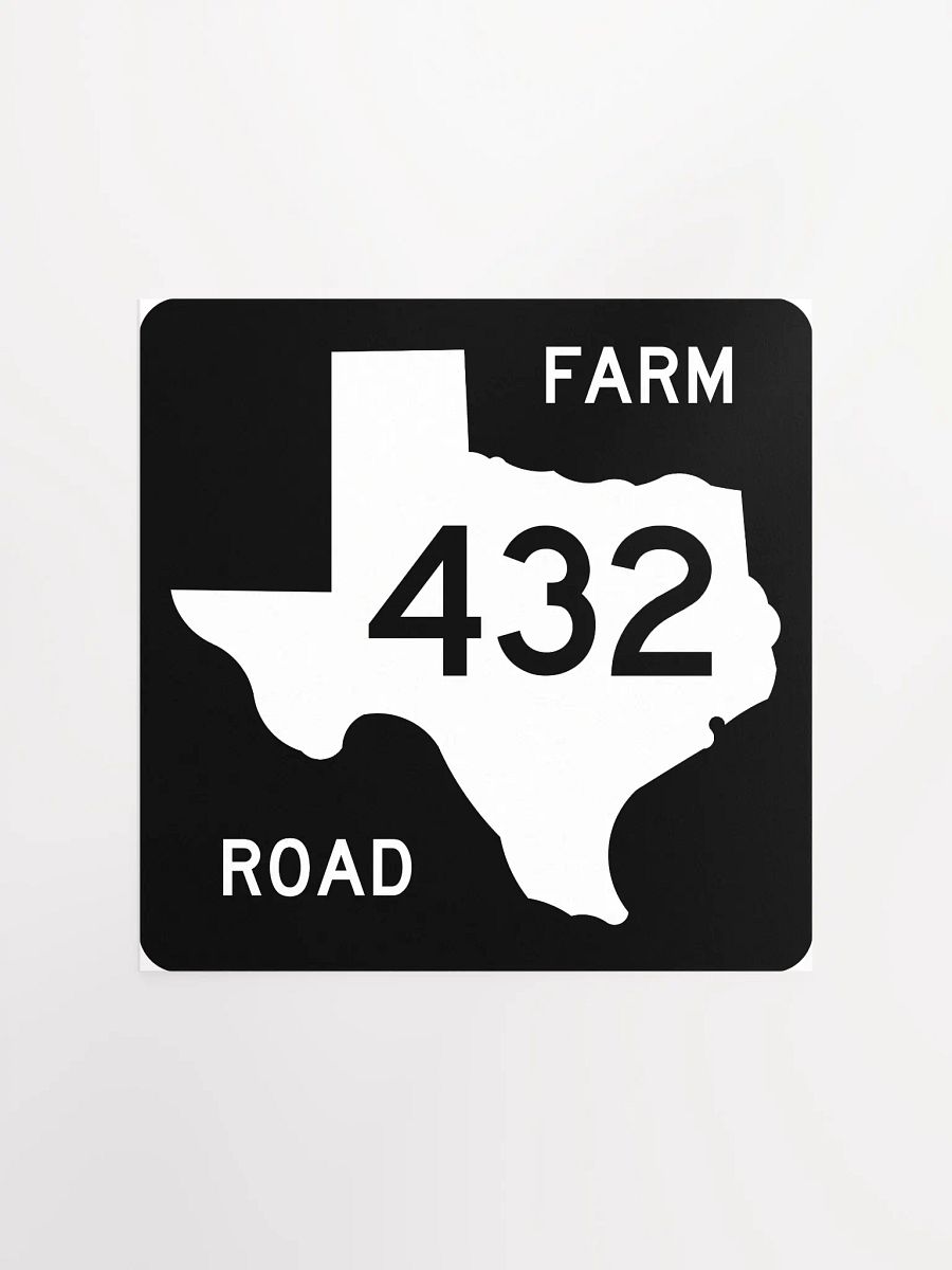 Texas Farm Road Sign FM 432 Poster product image (2)