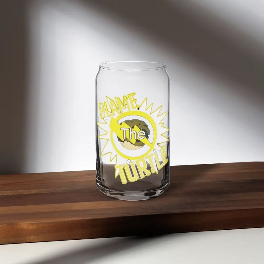 Blame The Turtle! Glass Can Cup product image (35)