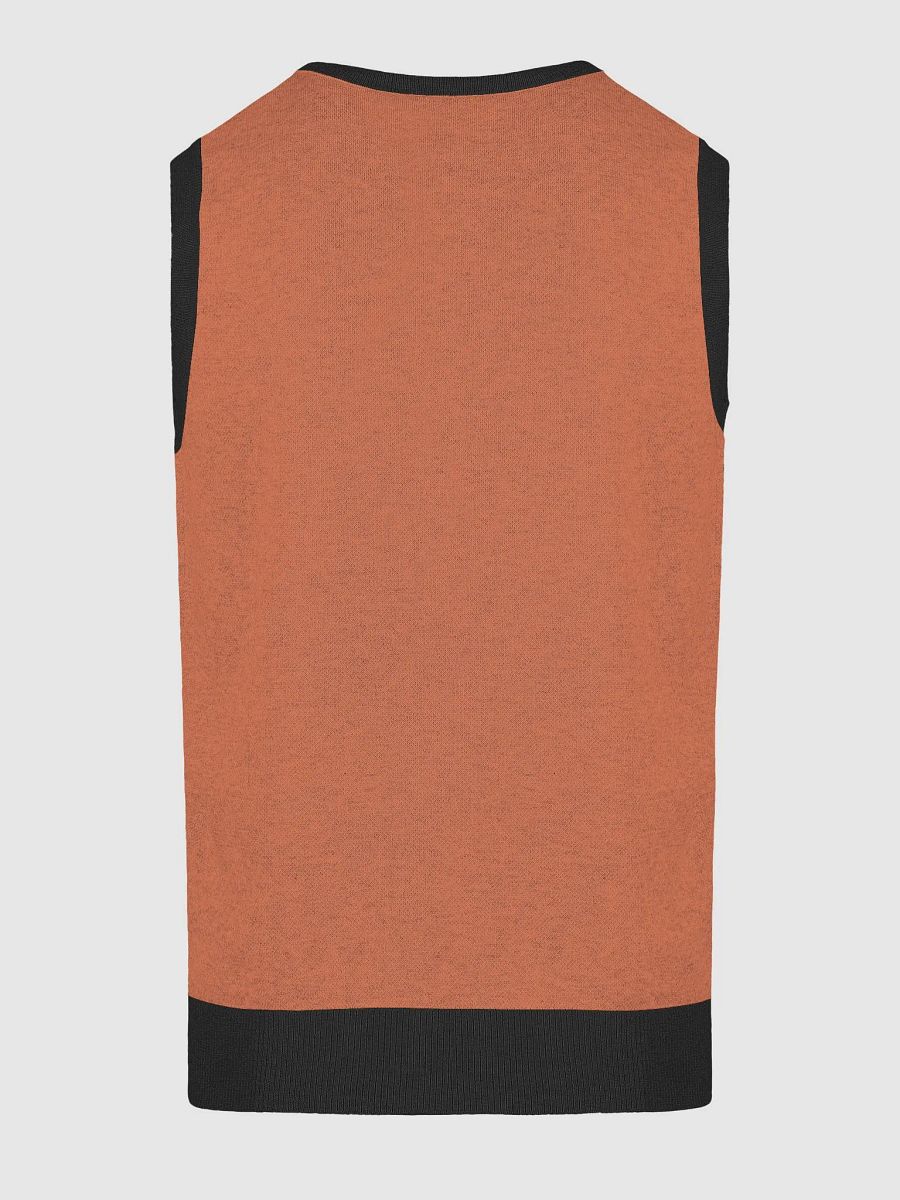 Sculpture Knit V-Neck Vest product image (4)