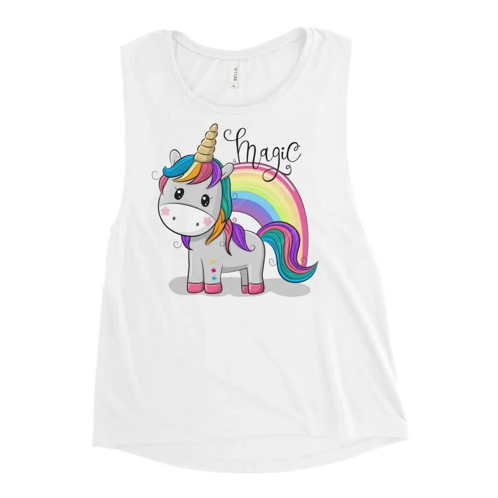 Magical Unicorn Flowy Muscle Tank product image (2)