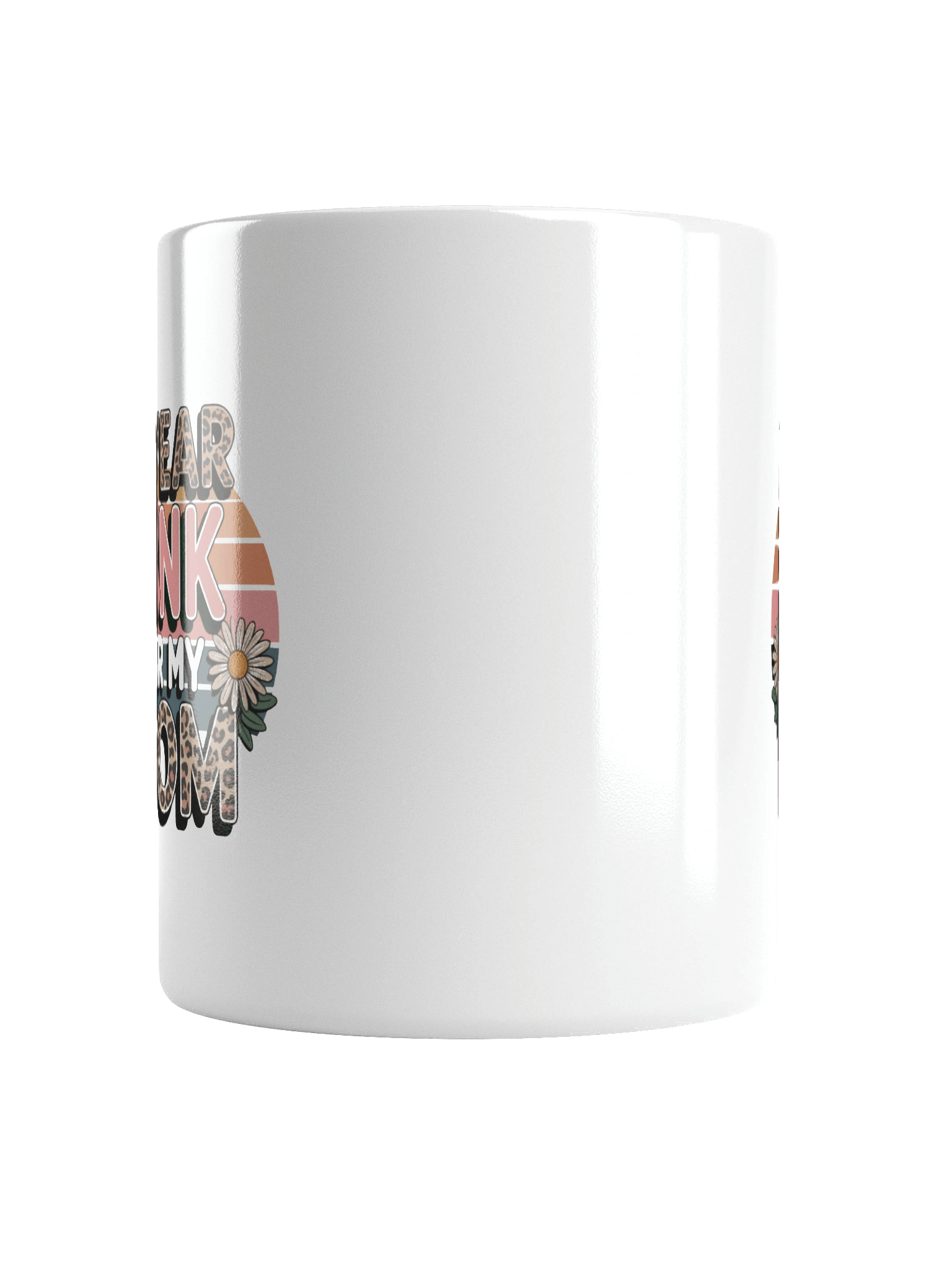 Pink Ribbon Leopard Print Breast Cancer Awareness Mug product image (16)