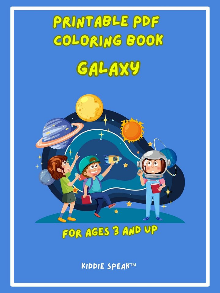 Galaxy Coloring Pages Printables product image (1)