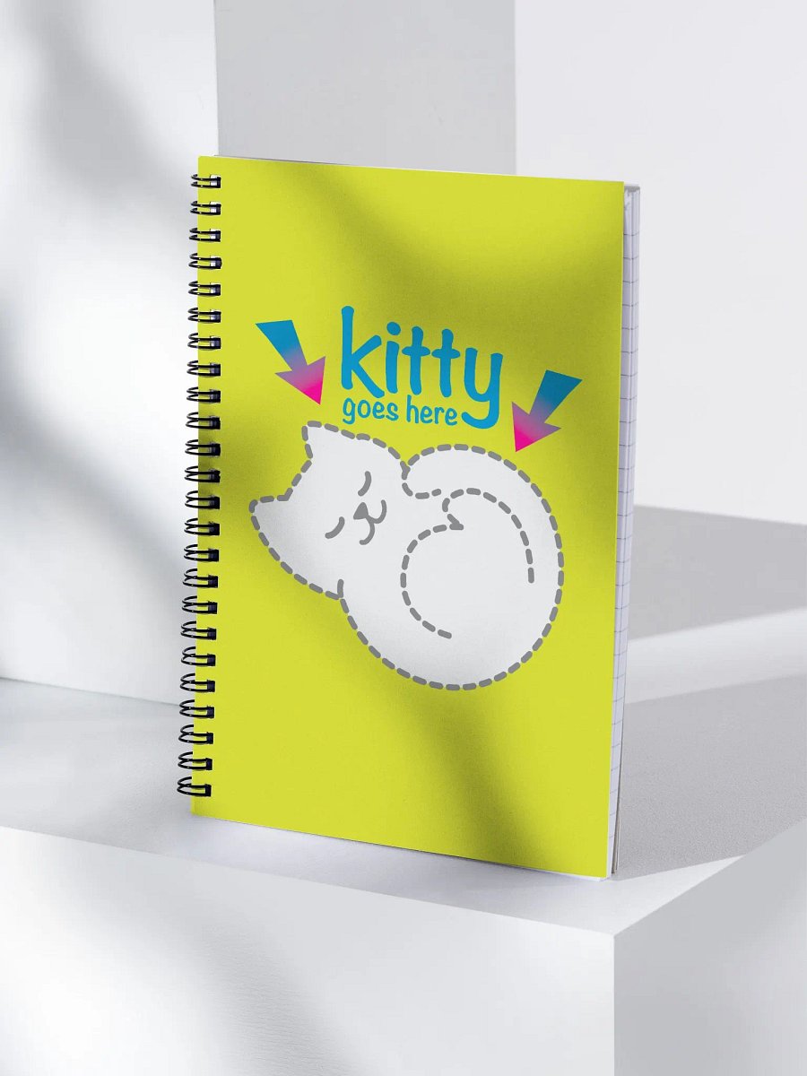 KITTY goes HERE! • spiral notebook by Allcolor product image (4)