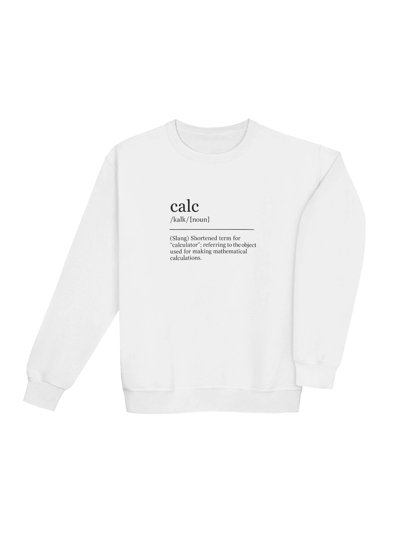 Calc is Short for... Women's Crew Neck - Lite product image (4)