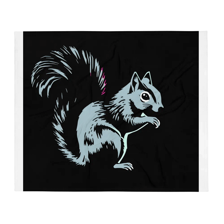 Squirrel Silhouette Throw Blanket product image (2)