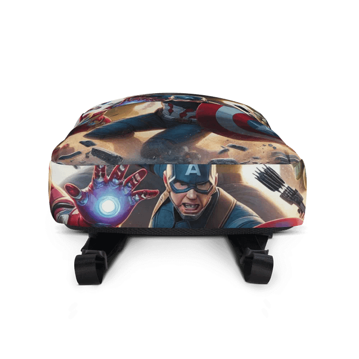 Dynamic Heroes All-Over Print Backpack 2 Zippers product image (2)