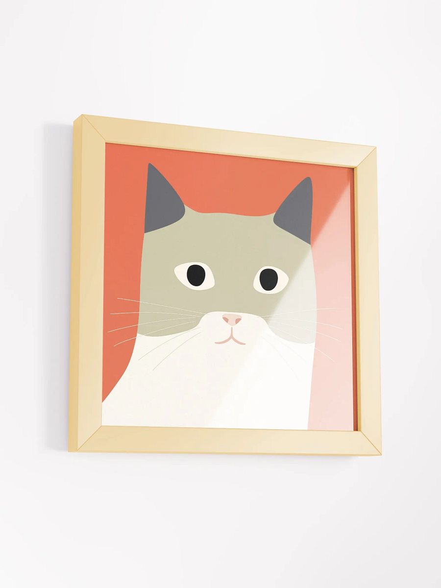 Whiskered Feline Framed Matte Poster product image (23)