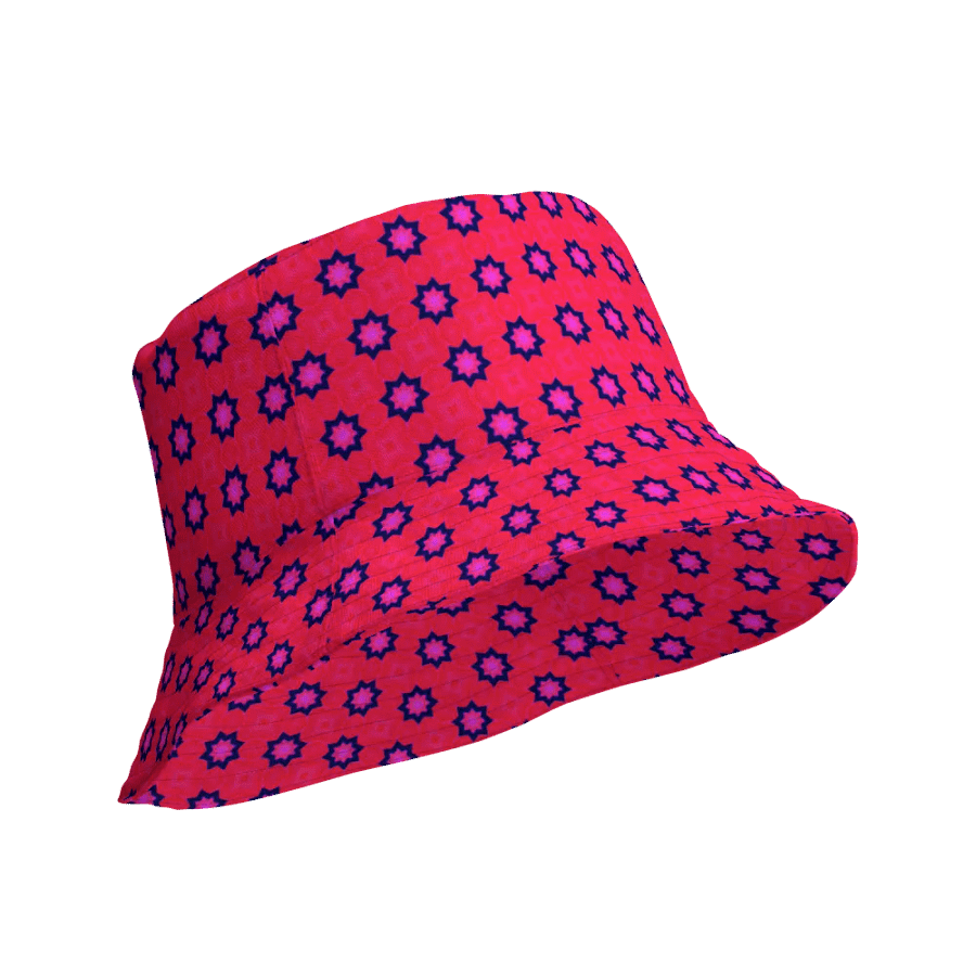 Abstract Red Unisex Bucket Hat product image (11)