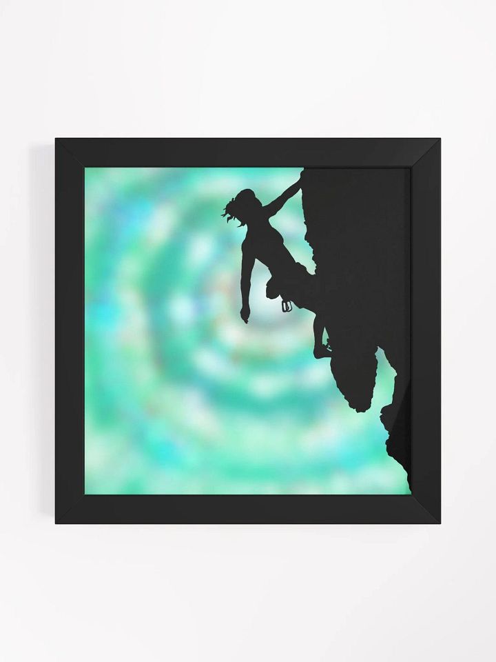 Between rock and sky framed print product image (2)