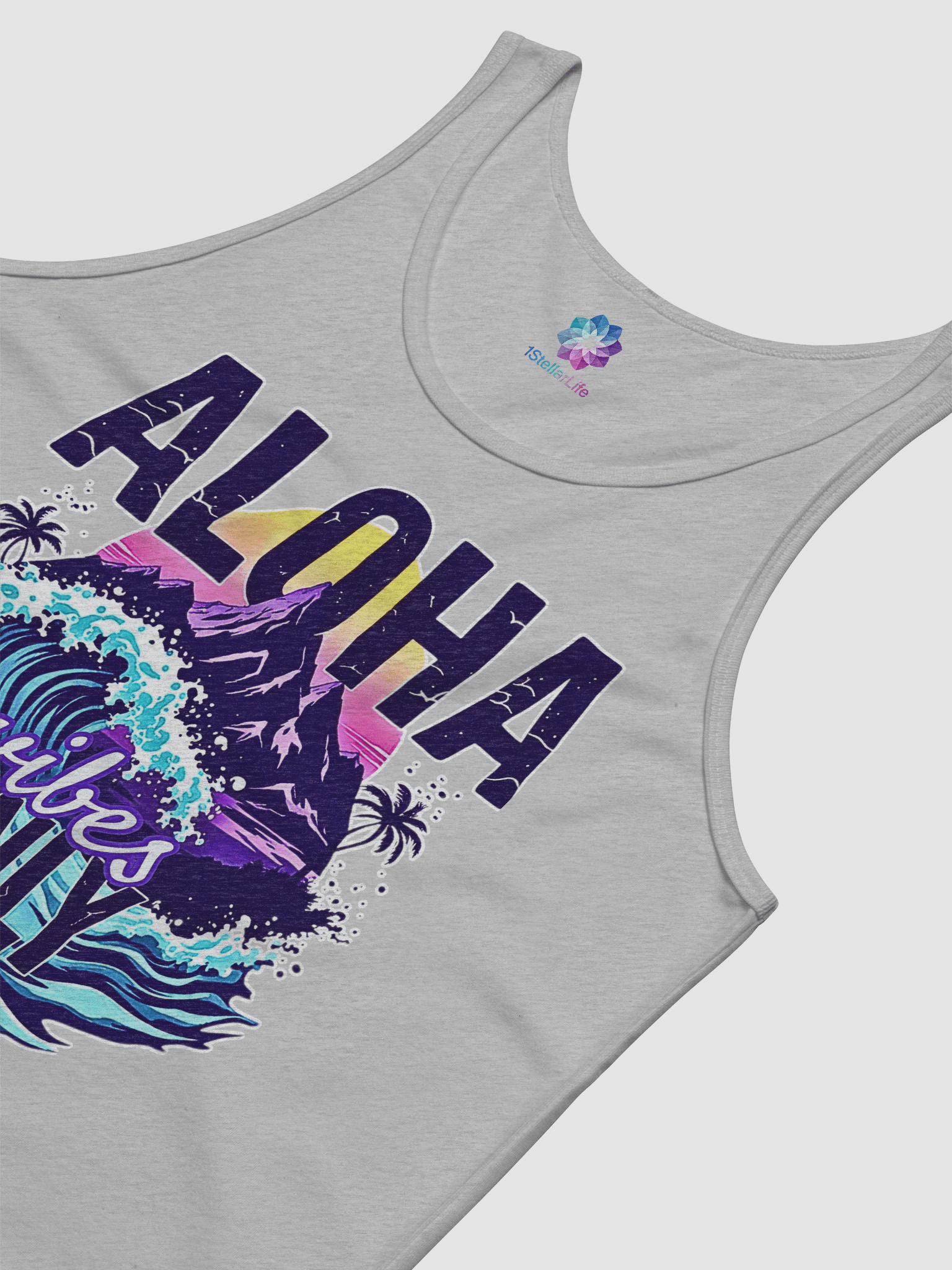Aloha Vibes Only Jersey Tank product image (35)