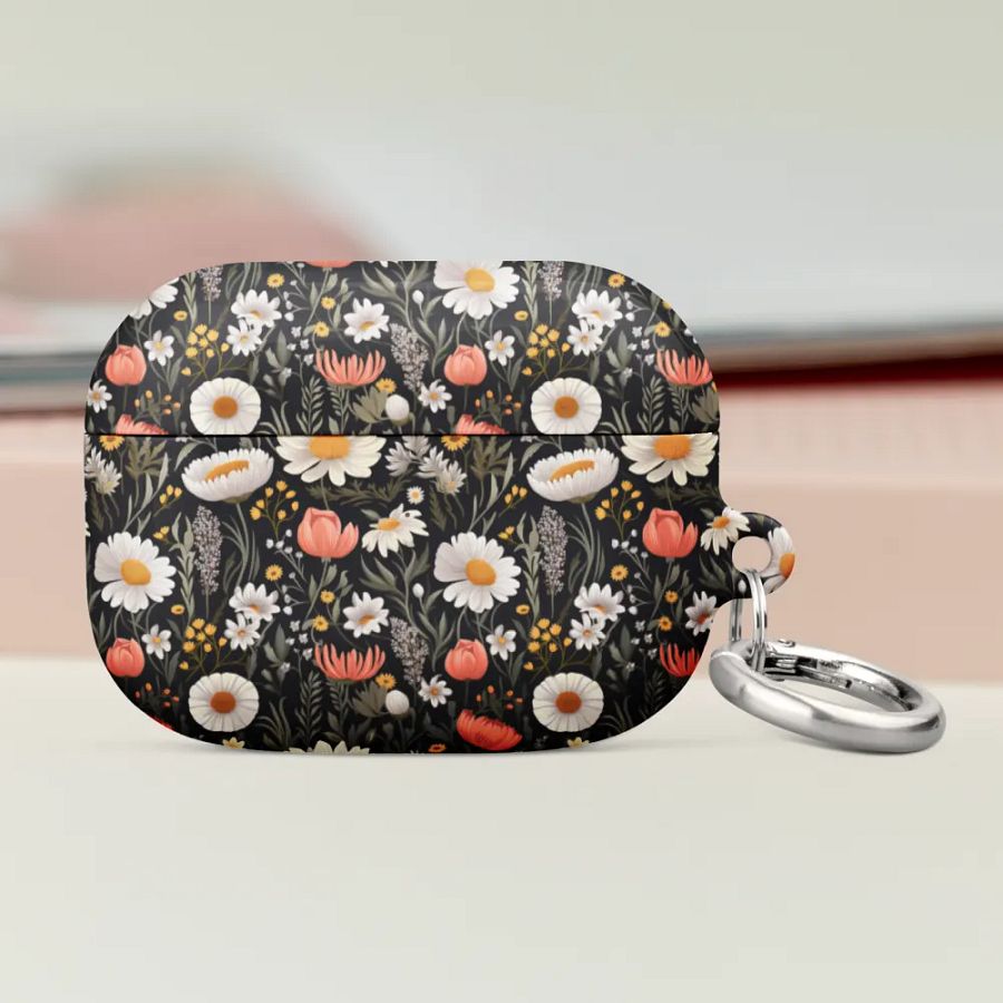 Blossom Elegance: Noir Garden All-Over Print AirPods® Case product image (11)