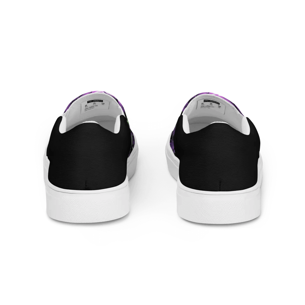 Unhinged Misfits Women's Skull Canvas Slip-Ons product image (4)