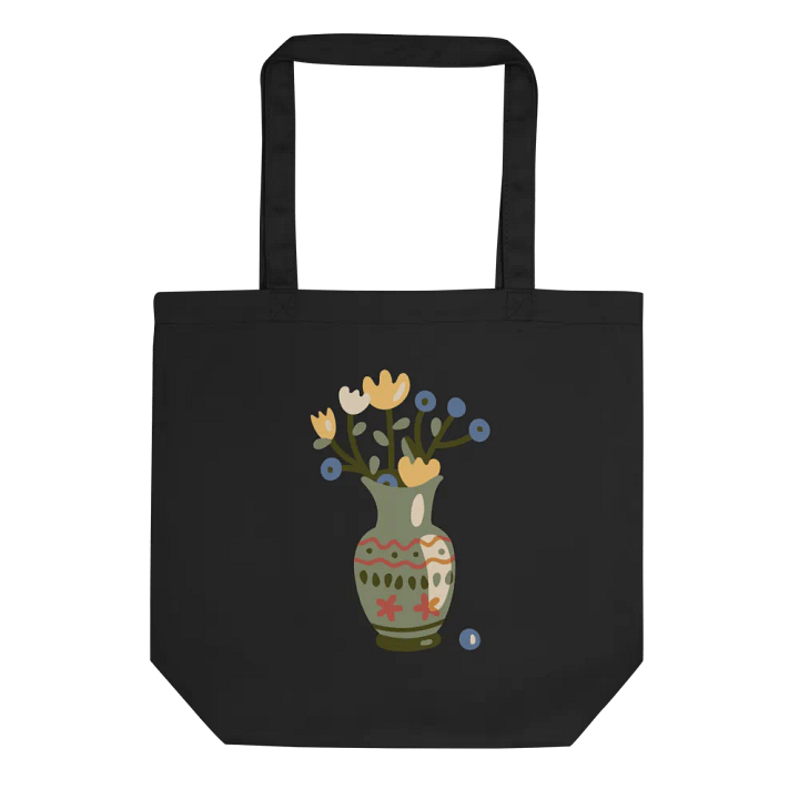 Floral Vase Organic Tote Bag product image (1)