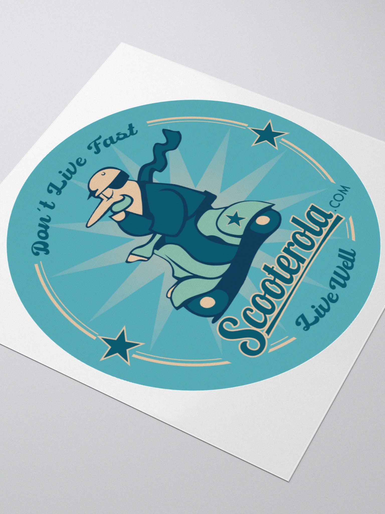 Mr Scooterola Kiss Cut Stickers product image (7)