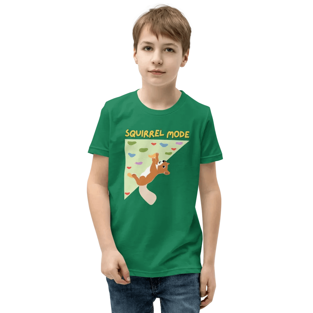Squirrel Mode - Youth Climbing T-Shirt product image (29)