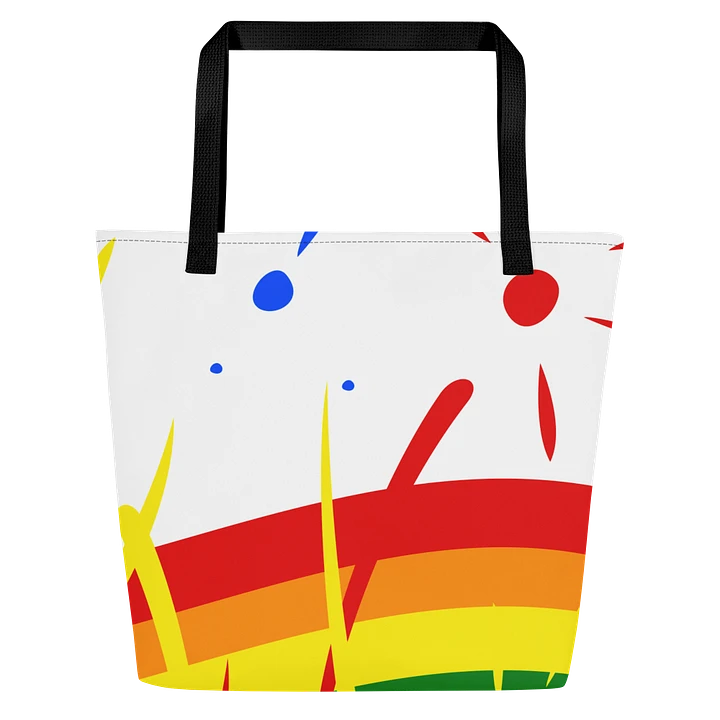 Rainbow Splash Tote with Pocket Inside product image (1)