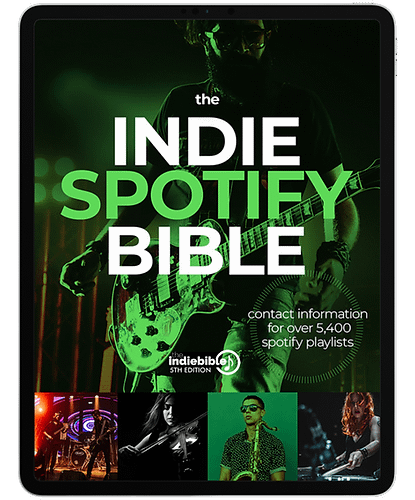 Indie Spotify Bible: Indie Playlists, Music Playlist Guide, with Thousands of Indie Playlist Curators product image (2)