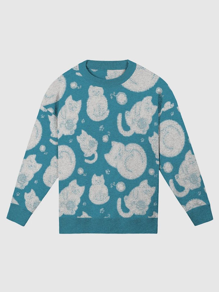 KITTY goes HERE! • knitted crewneck sweater, relaxed fit by Knitwise product image (5)