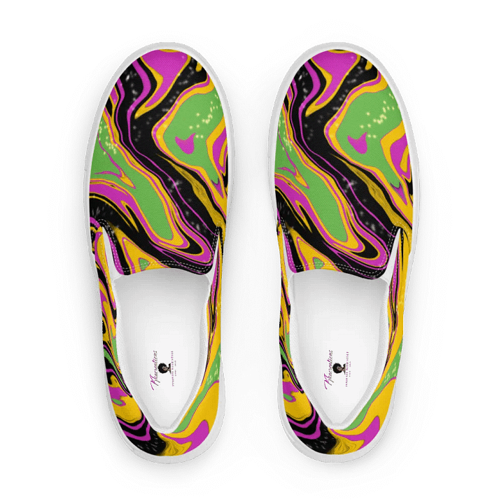 Psychedelic Swirl Women's Slip-Ons product image (1)