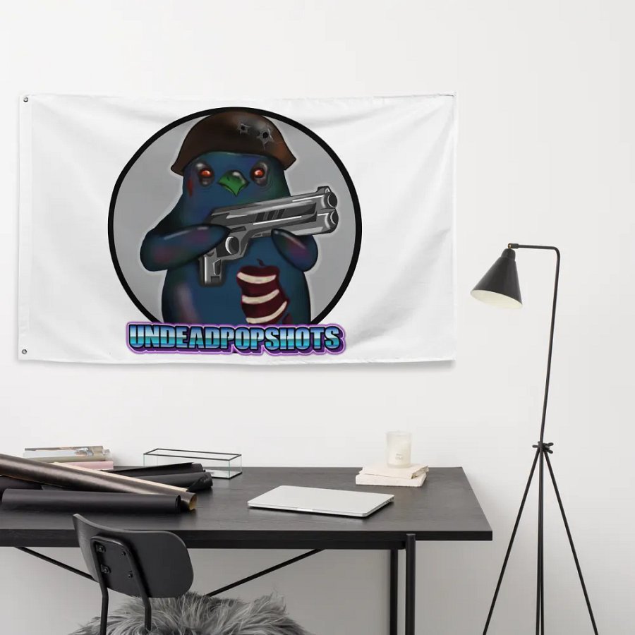 UndeadPopShots Penguin Flag Logo Color Gray product image (9)