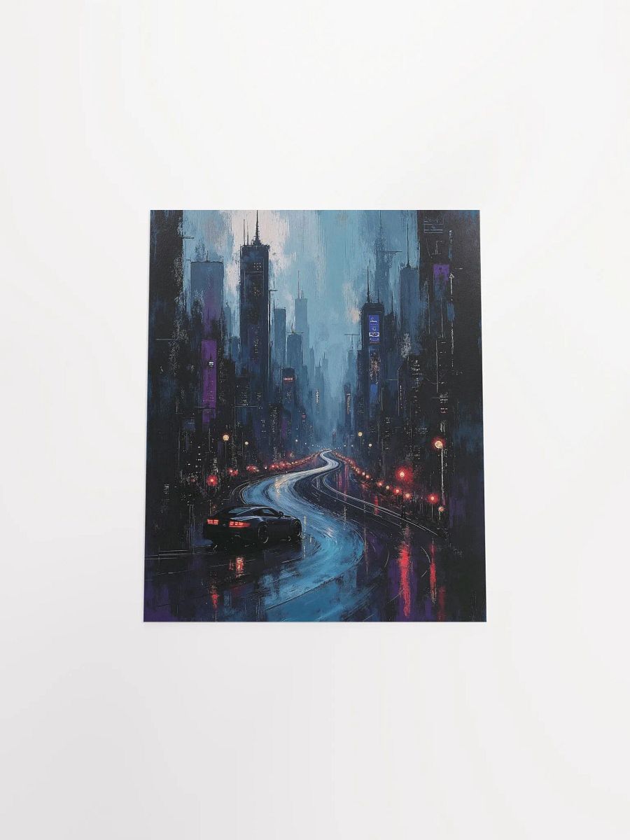 Neon Pursuit Matte Poster product image (29)
