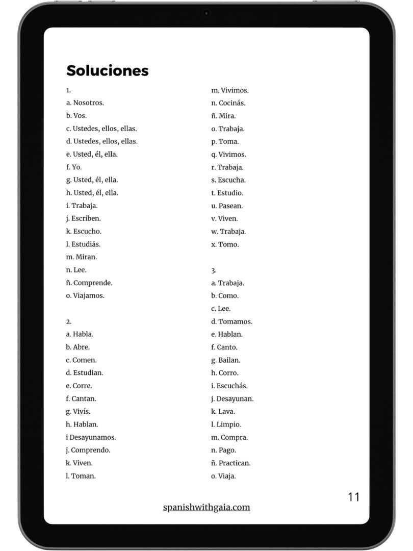 PDF PRESENTE ejercicios + soluciones product image (2)