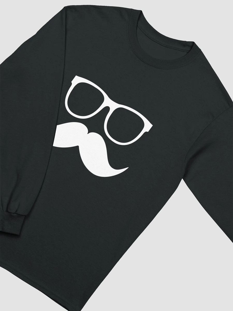 White Moofstache Long-Sleeve Tee product image (3)