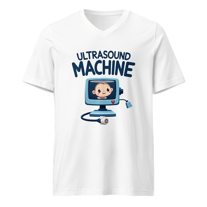 Joyful Baby Ultrasound Cartoon T-Shirt product image (1)