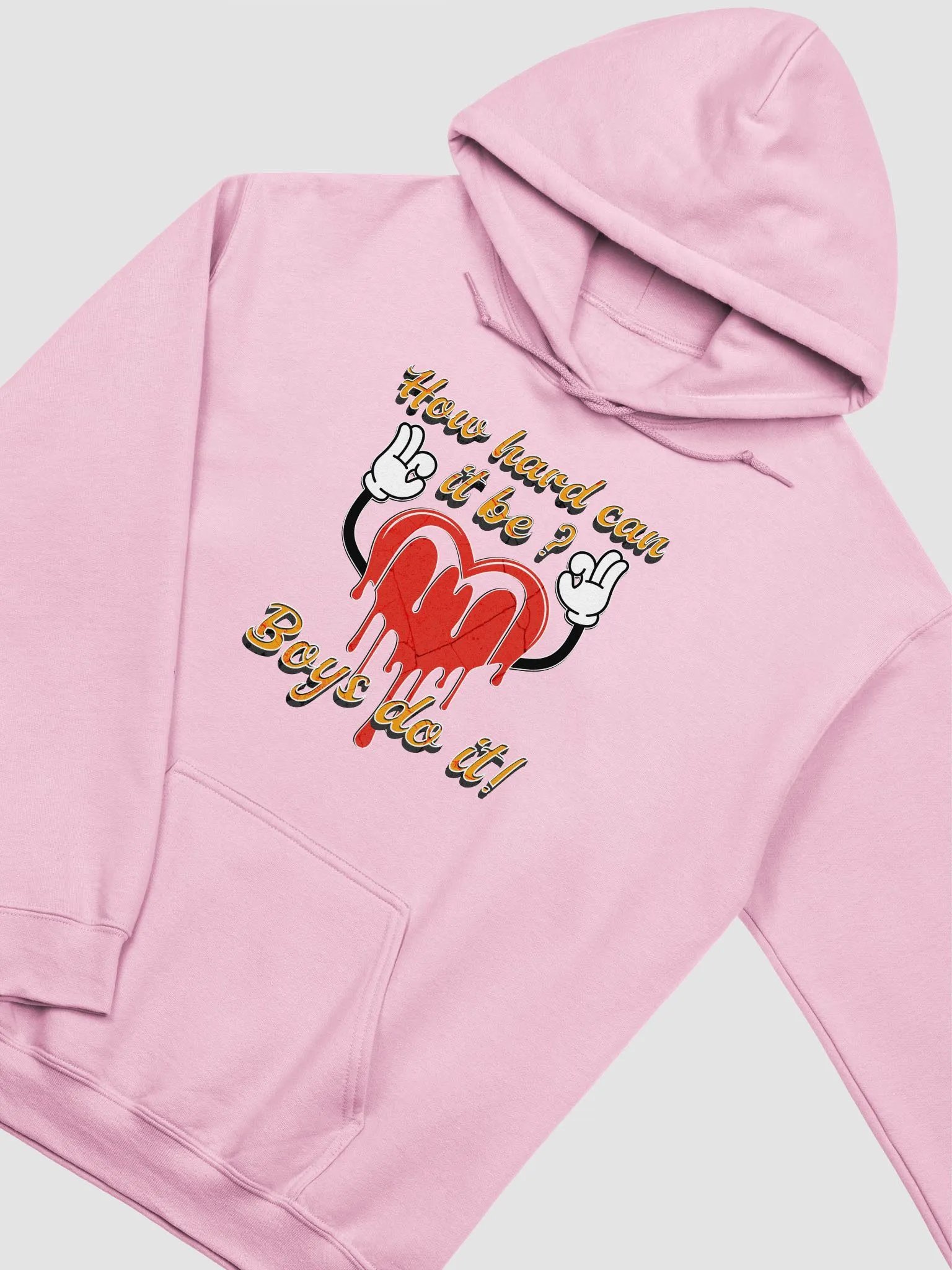How Hard Can It Be Boys Do It Heart Drip Classic Hoodie product image (12)